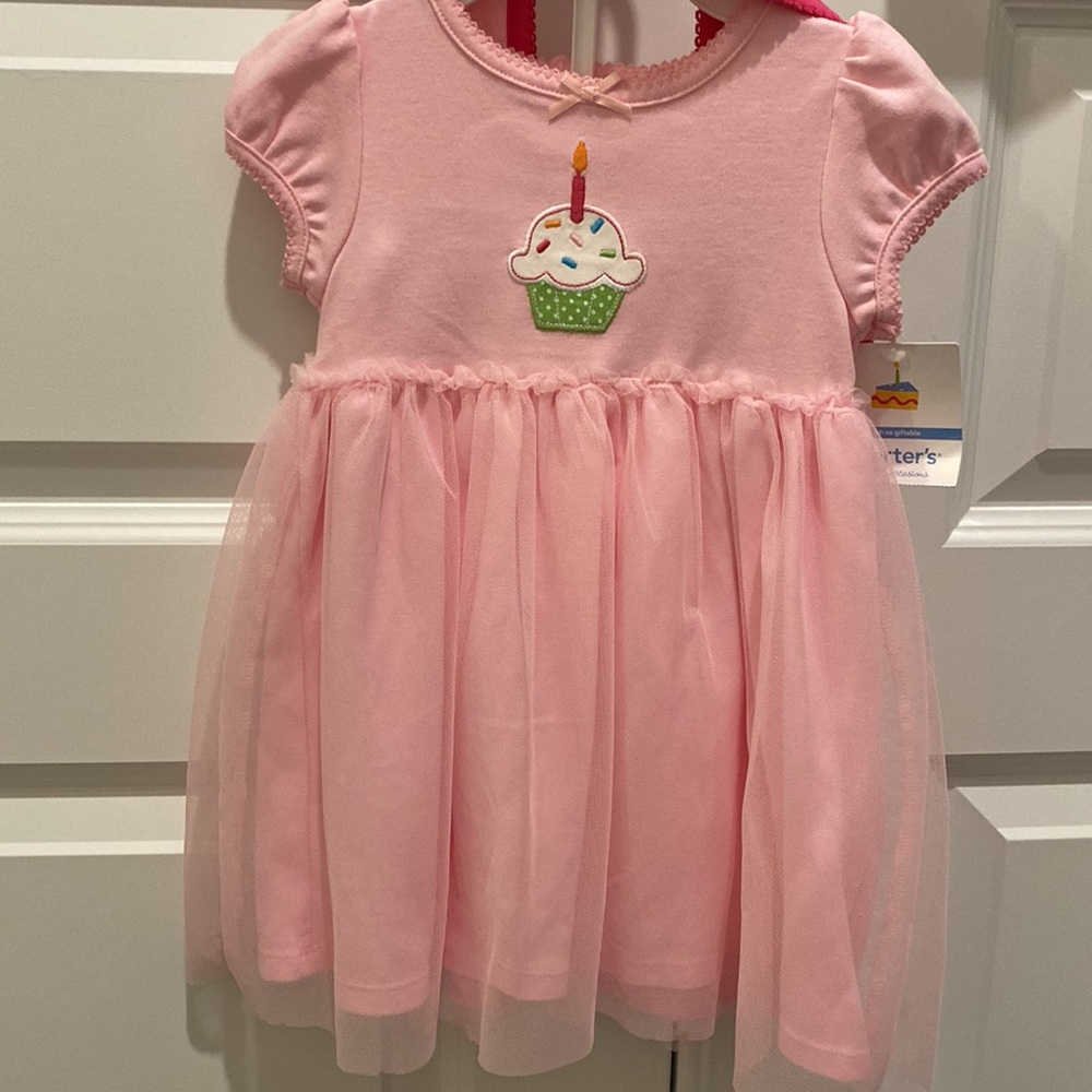 Carter’s Birthday Girl Dress with Bib NWT’s - Picture 2 of 3